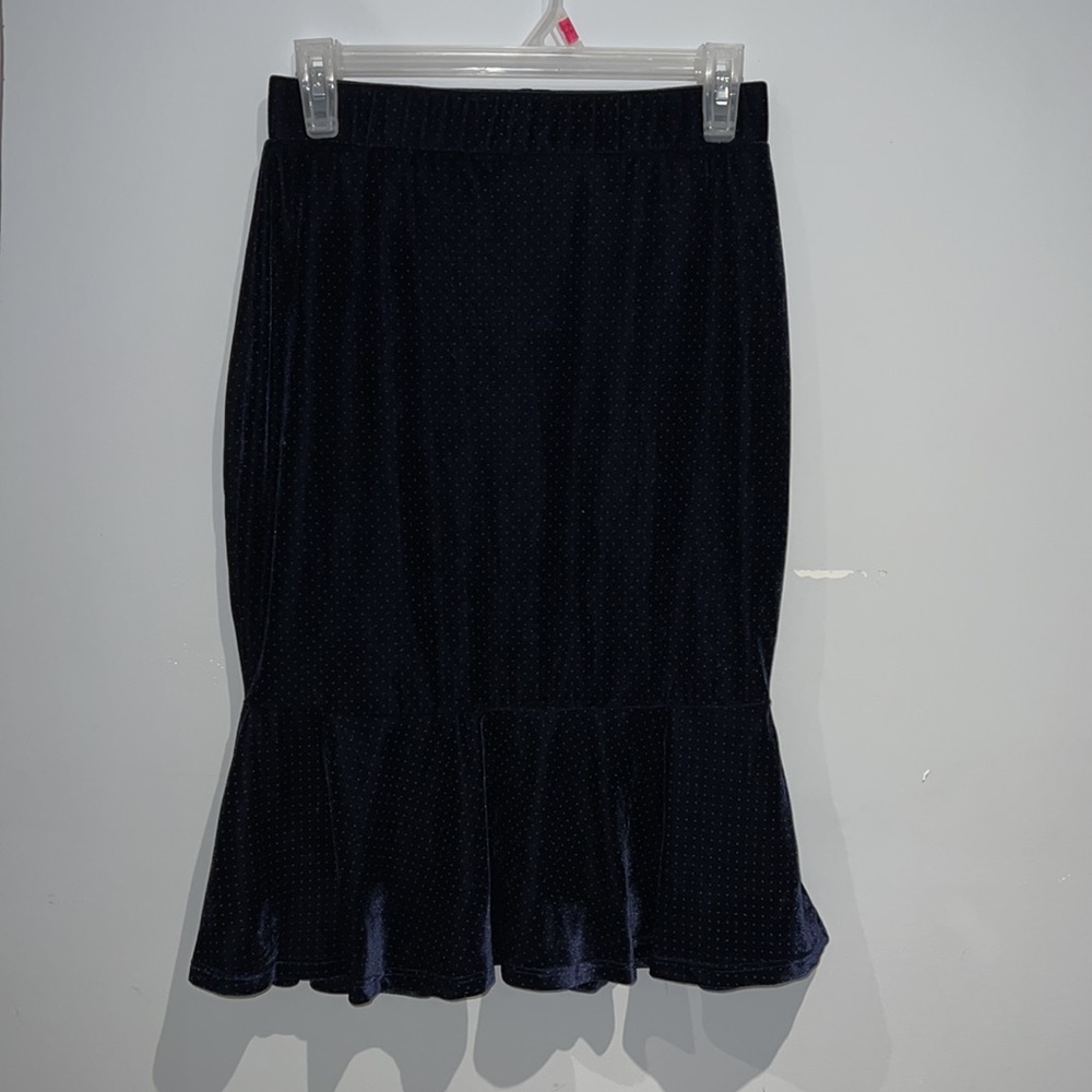 Amaryllis navy blue midi skirt. US 4.